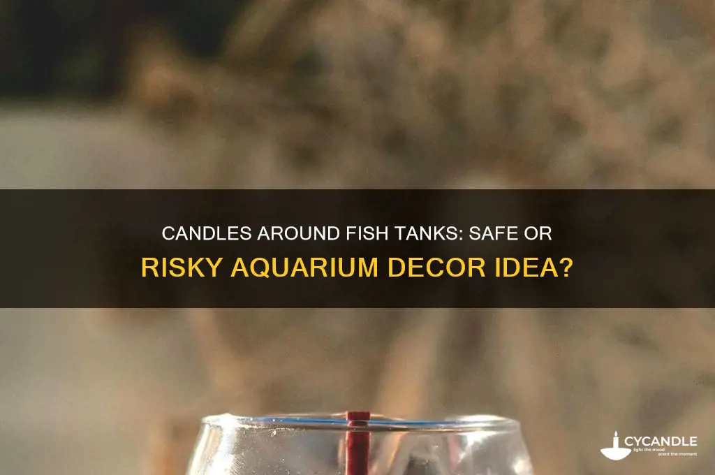 can you put candles around your fish tank