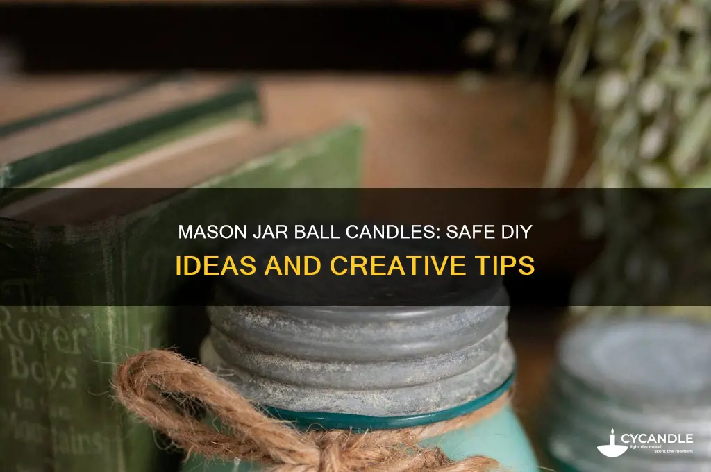 can you put candles in a mason jar ball