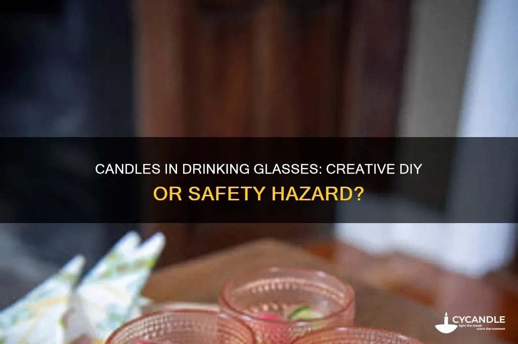 can you put candles in drinking glasses