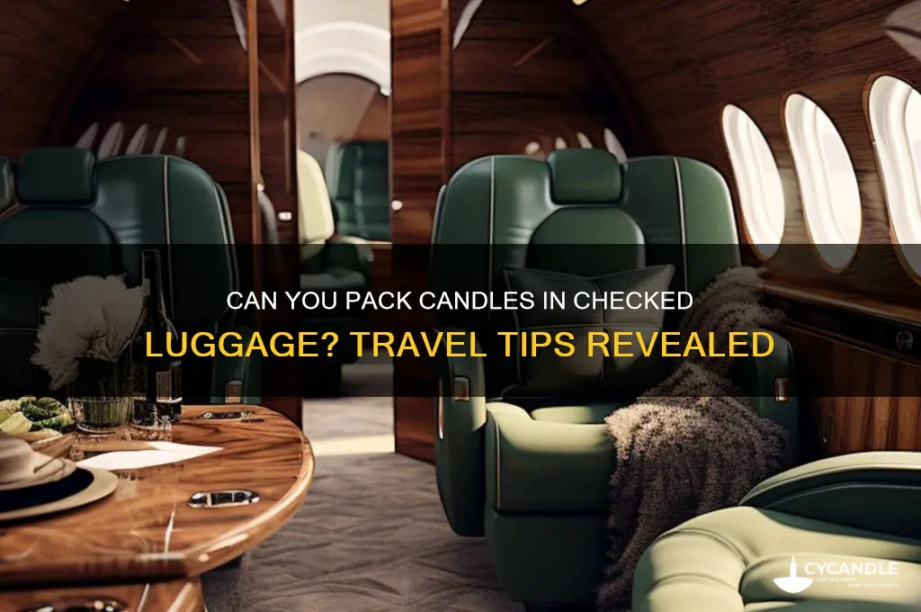 can you put candles in hold luggage