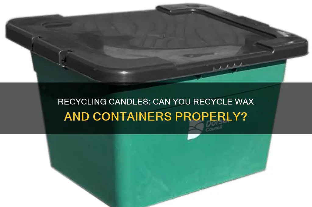 can you put candles in recycling