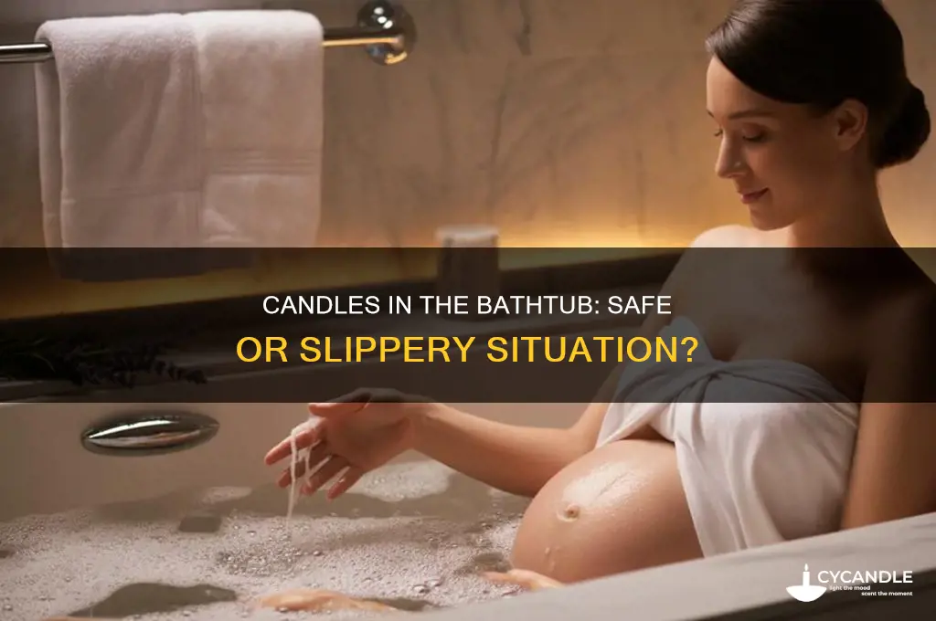 can you put candles ina bathtub