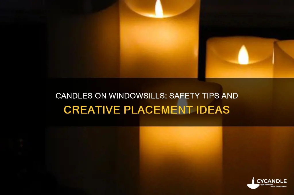 can you put candles on a windowsill