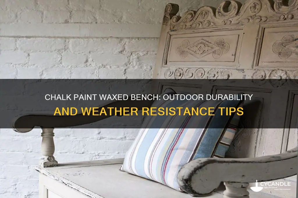 can you put chalk painted waxed bench outside