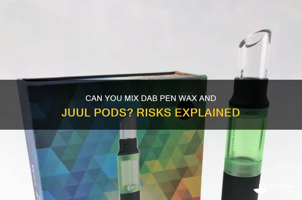 can you put dab pen wax in a juul pod