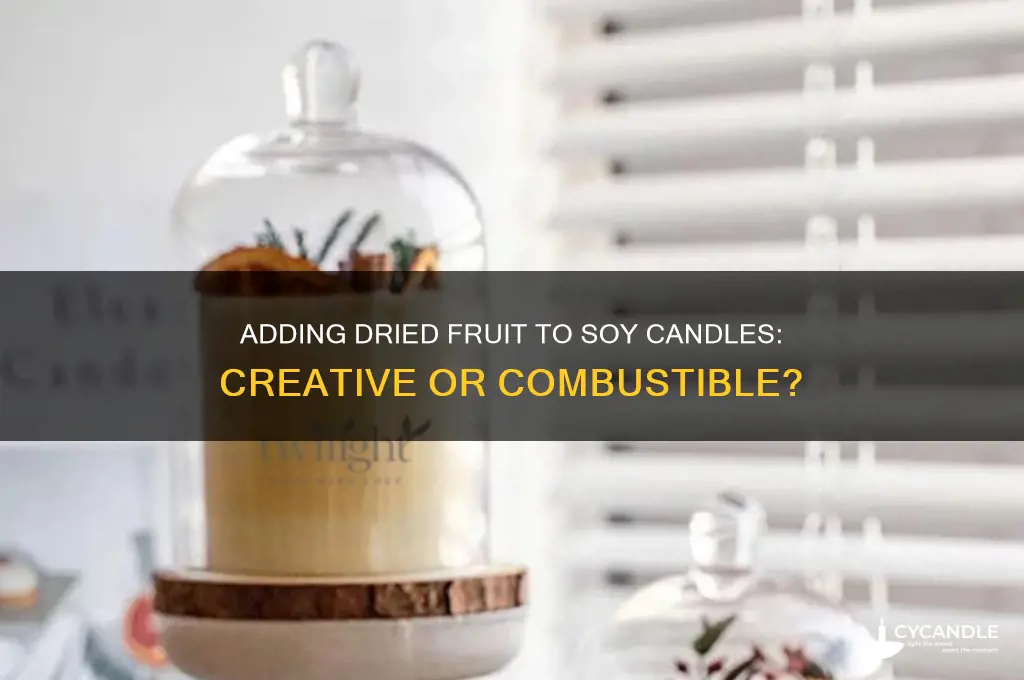 can you put dried fruit in soy candles