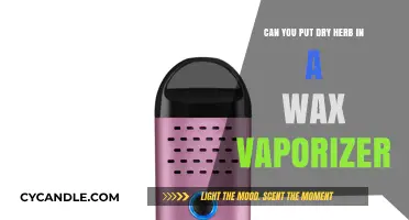 Can Dry Herb Be Used in a Wax Vaporizer? Find Out