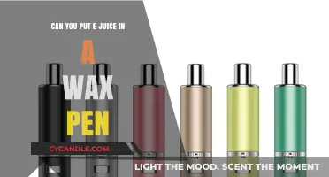 Can You Use E-Juice in a Wax Pen? Facts and Risks