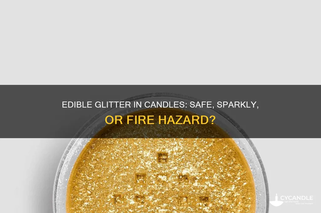 can you put edible glitter in candles