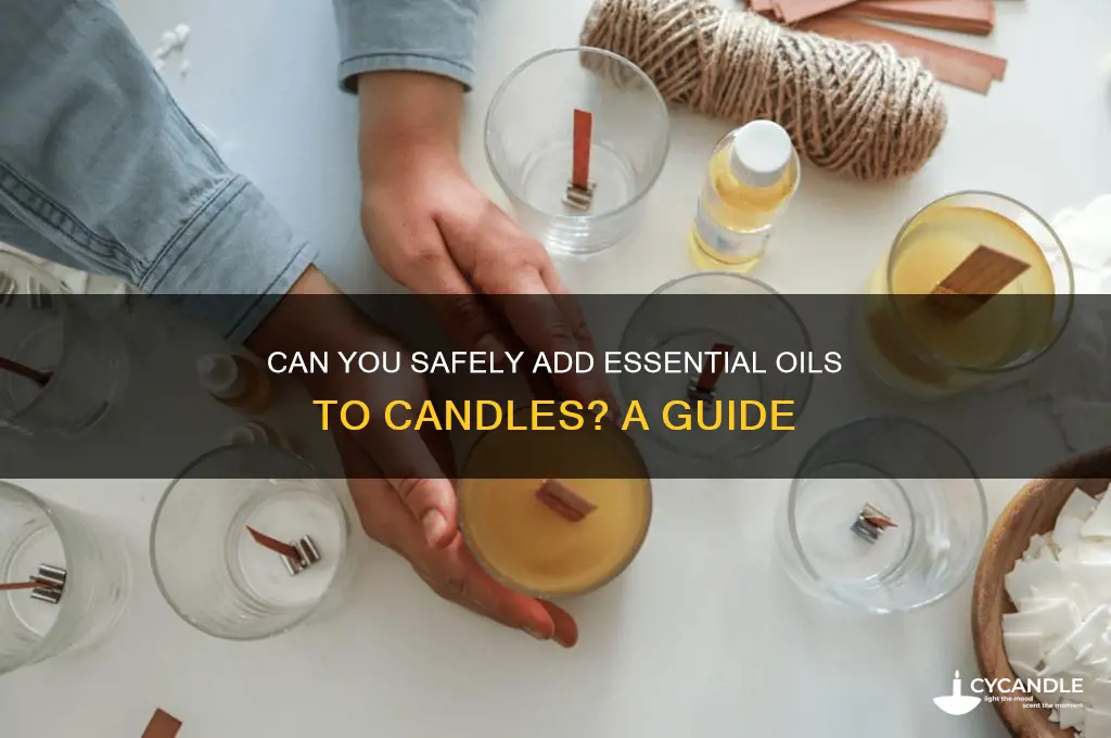 can you put essensial oils on candles