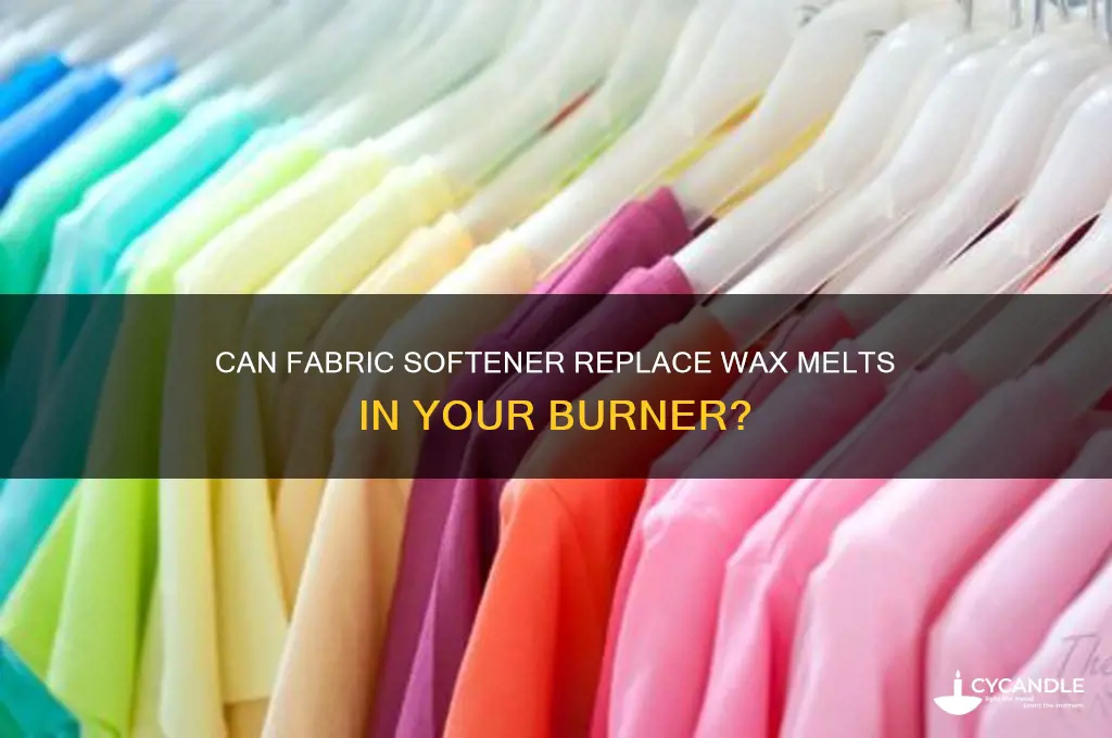 can you put fabric softener in a wax burner