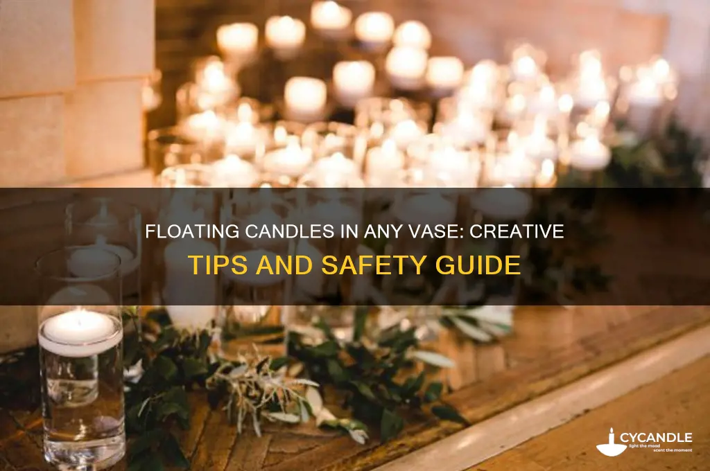 can you put floating candles in any vase