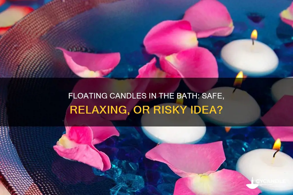 can you put floating candles in the bath