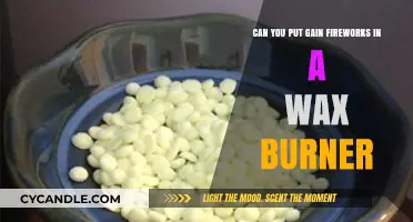 Can You Safely Use Gain Fireworks in a Wax Burner?