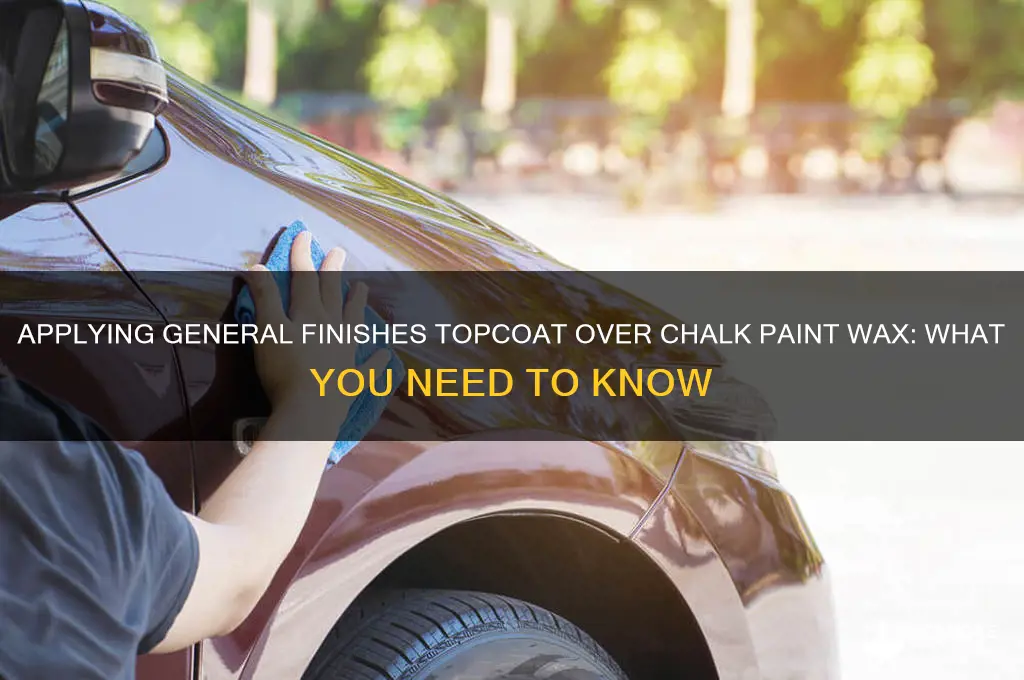 can you put general finishes topcoat over chalkpaint wax