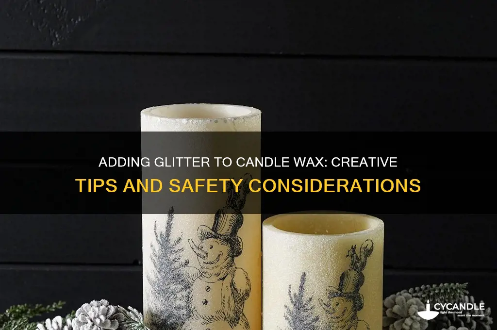 can you put glitter in candle wax