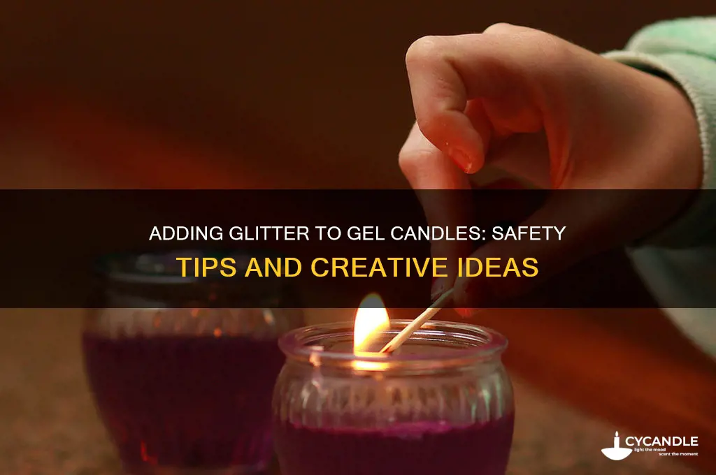 can you put glitter in gel candles