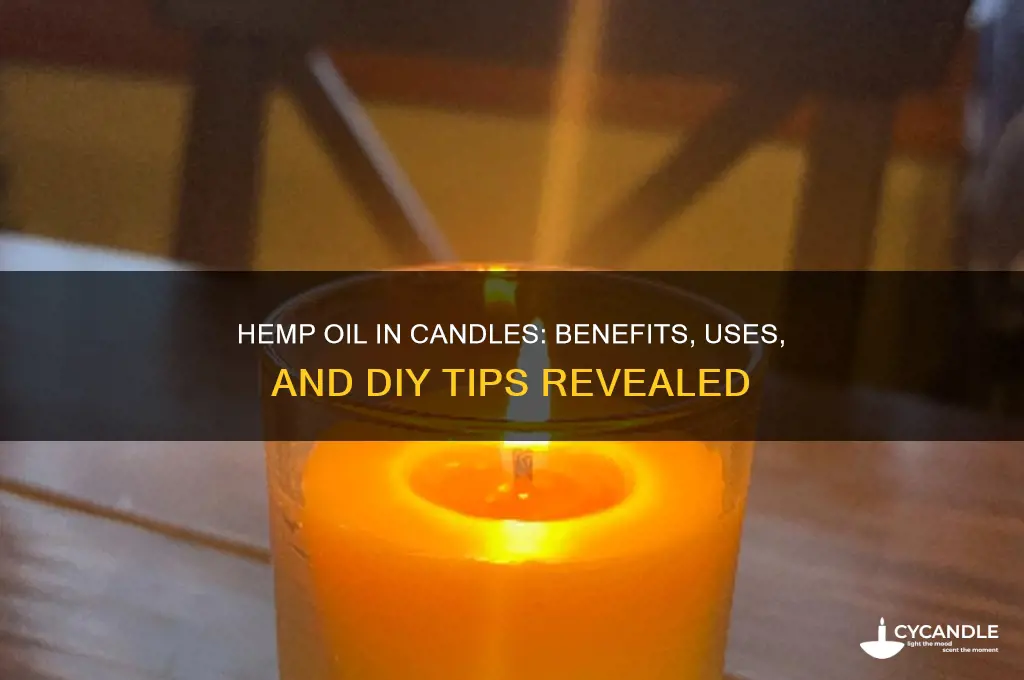 can you put hemp oil in a candle