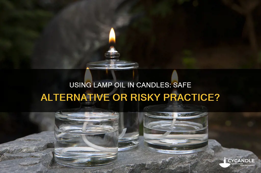 can you put lamp oil in candles