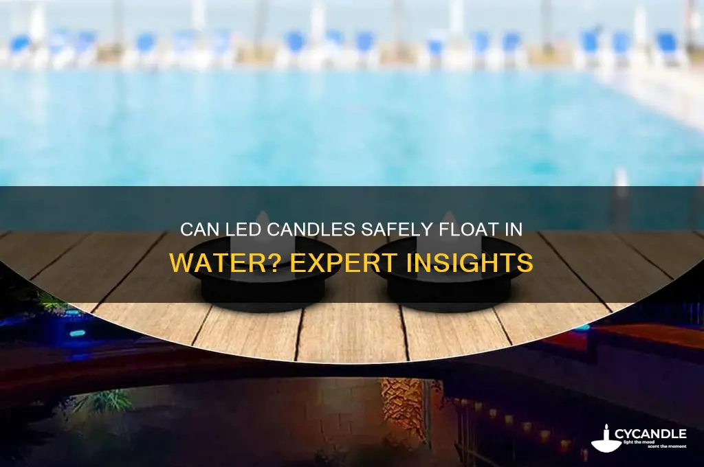 can you put led candles in water