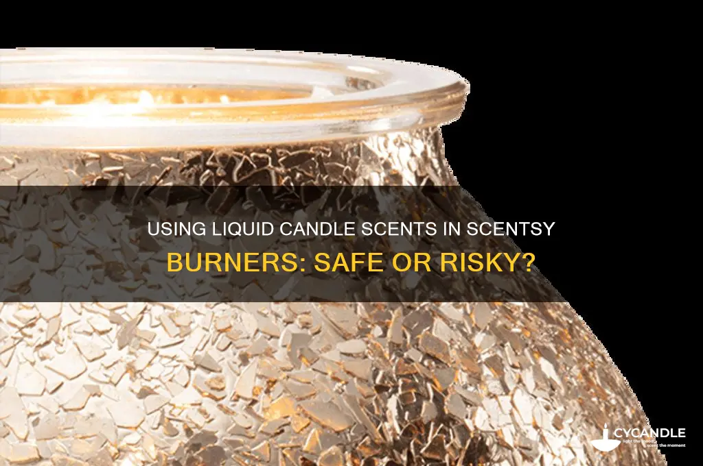 can you put liquid candle scent in the scensy burner