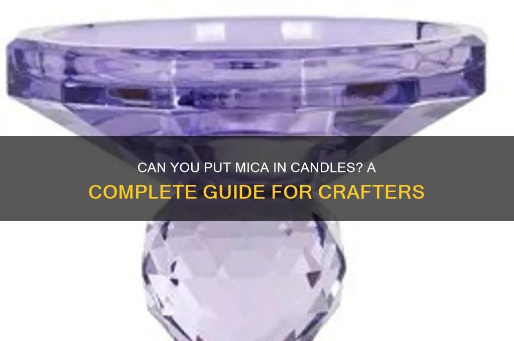 can you put mica in candles