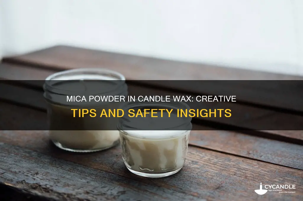 can you put mica powder in candle wax