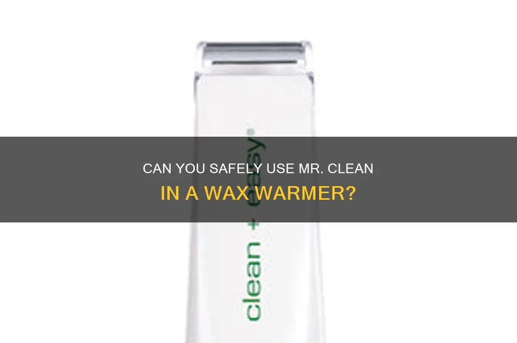 can you put mr clean in a wax warmer