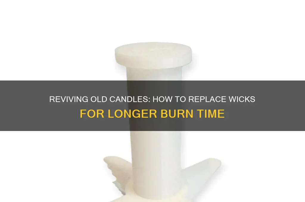 can you put new wicks in candles