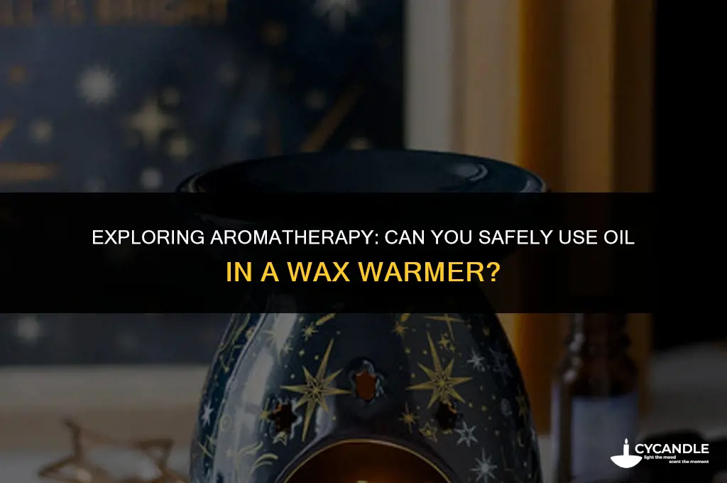 can you put oil in a wax warmer