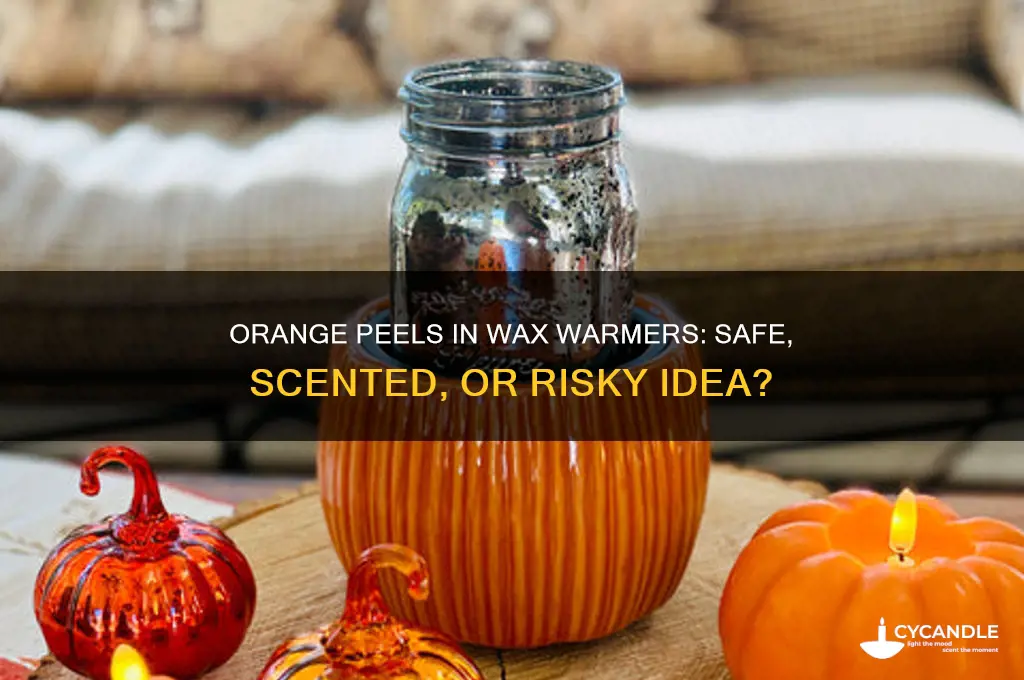 can you put orange peels in a wax warmer