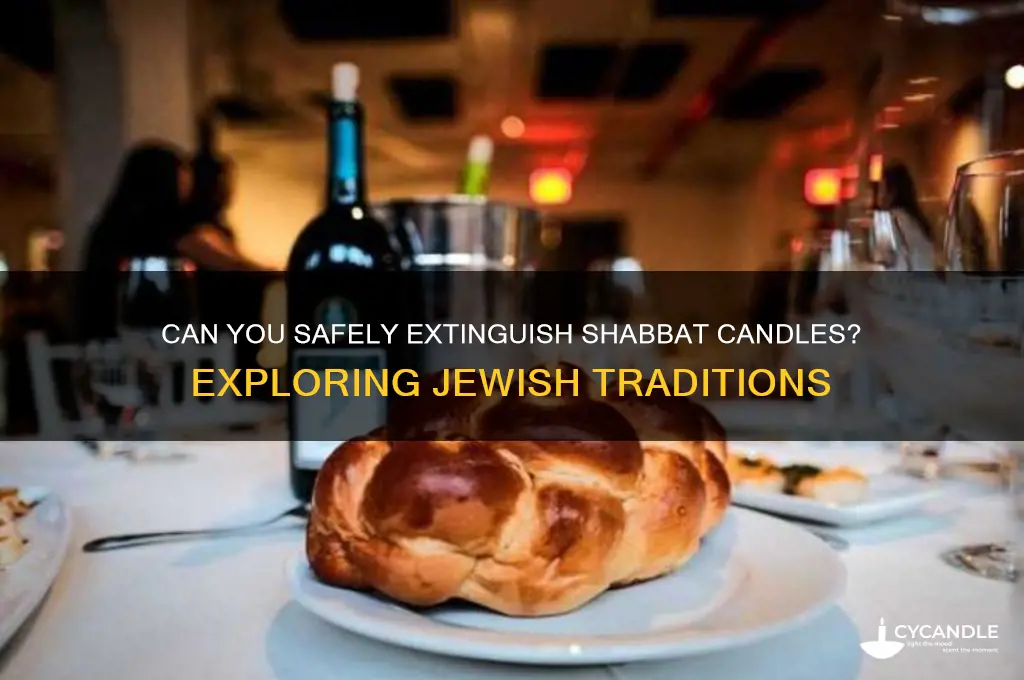 can you put out shabbat candles