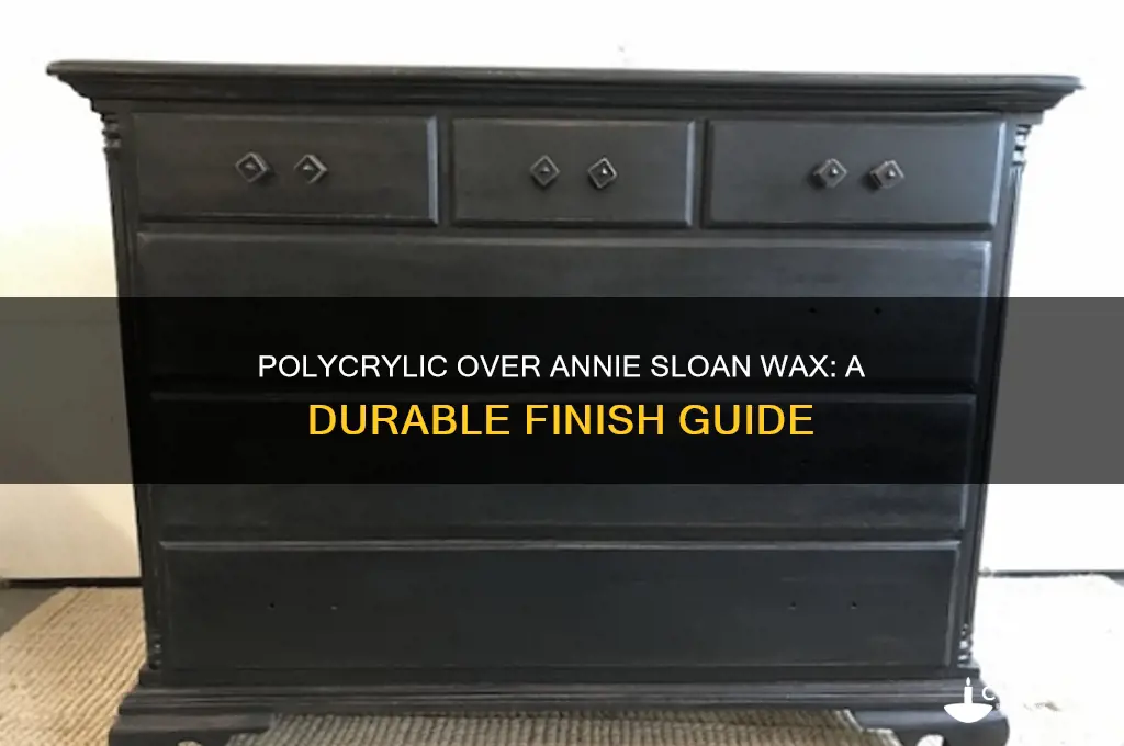 can you put polycrylic over annie sloan wax