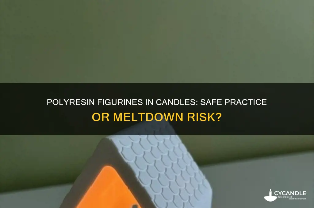 can you put polyresin figurines in a candle