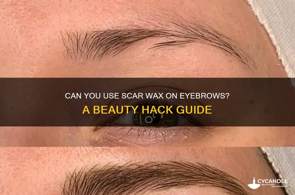 can you put scar wax on eyebrows