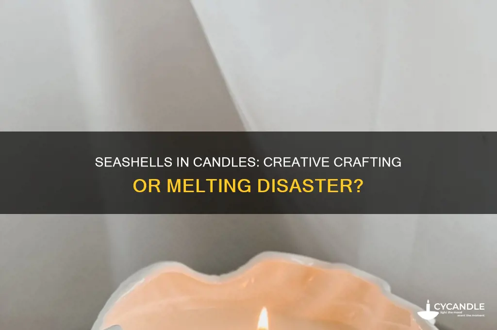 can you put seashells in candles