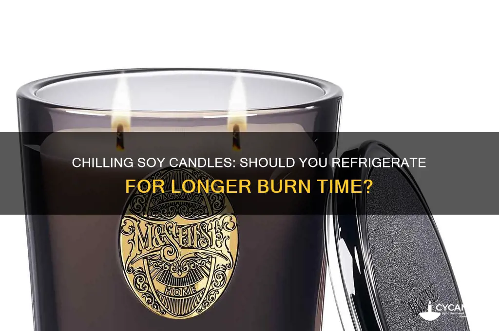 can you put soy candles in the fridge