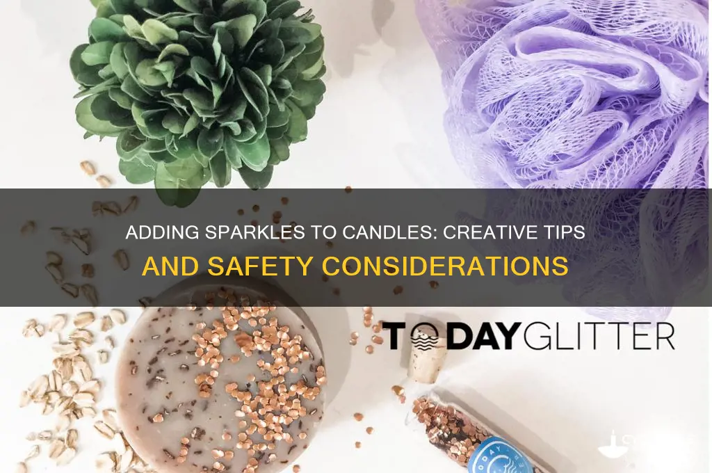 can you put sparkles in candles