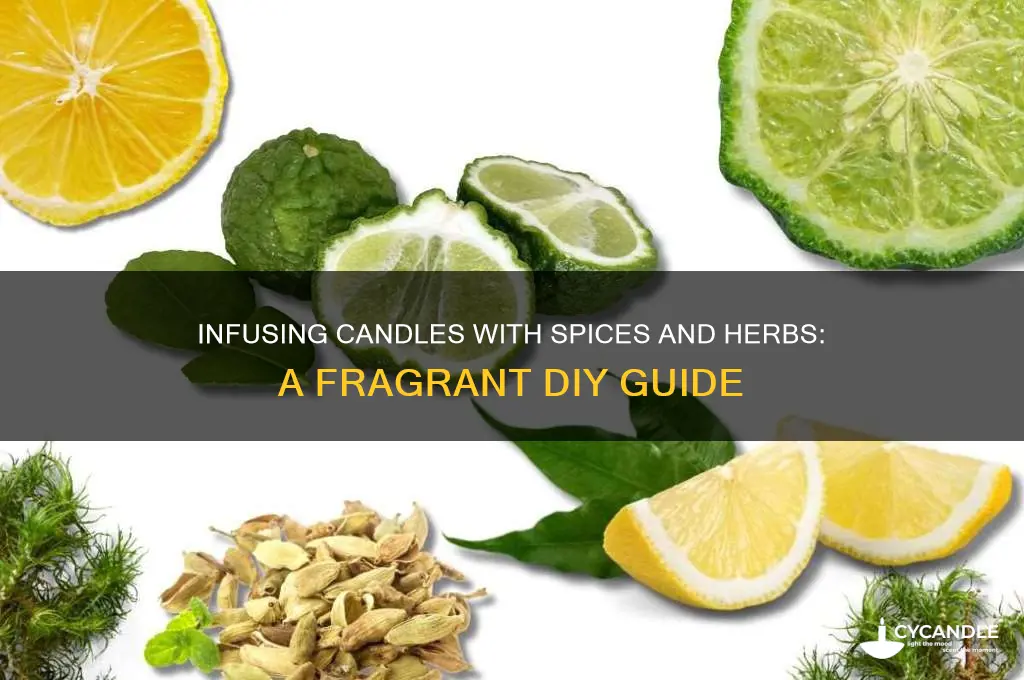can you put spices and herbs in candles