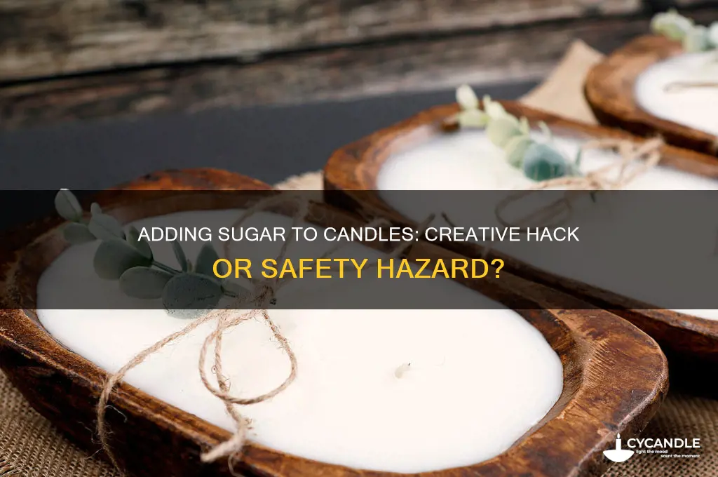 can you put sugar in a candle