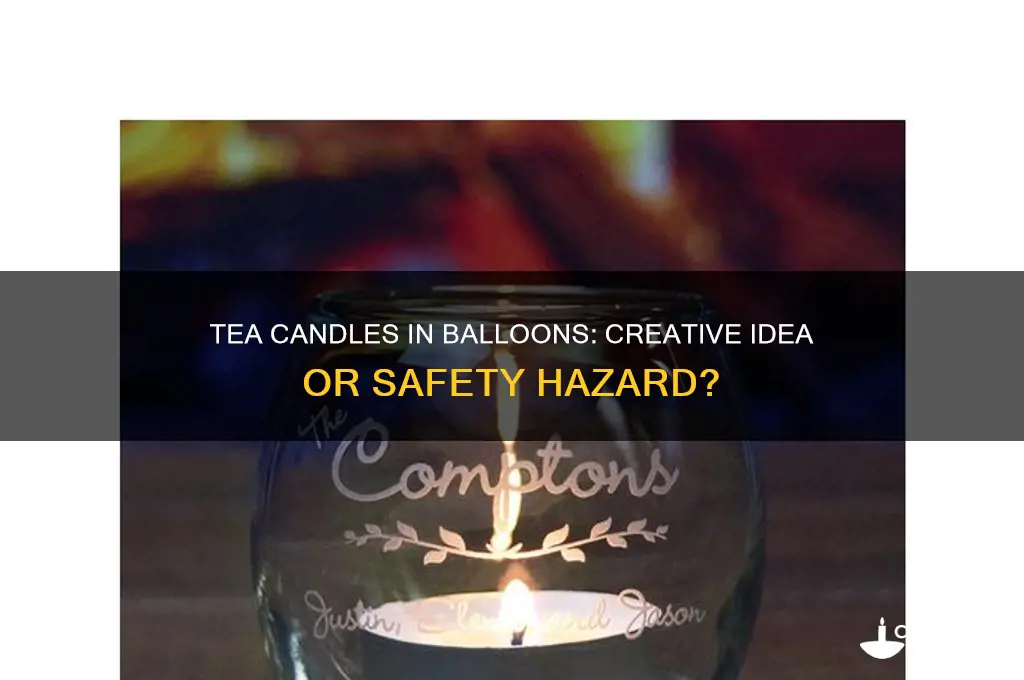 can you put tea candles in balloons