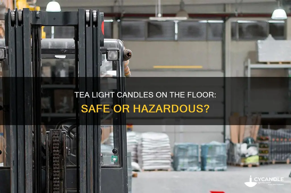 can you put tea light candles on the floor