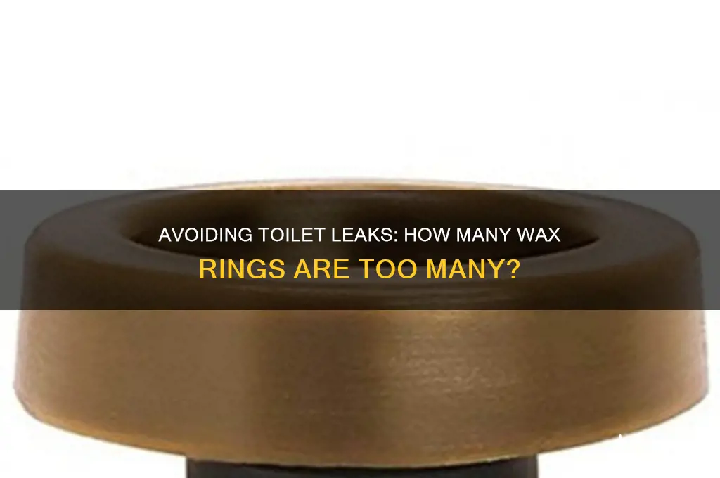 can you put too much wax rings under a toilet