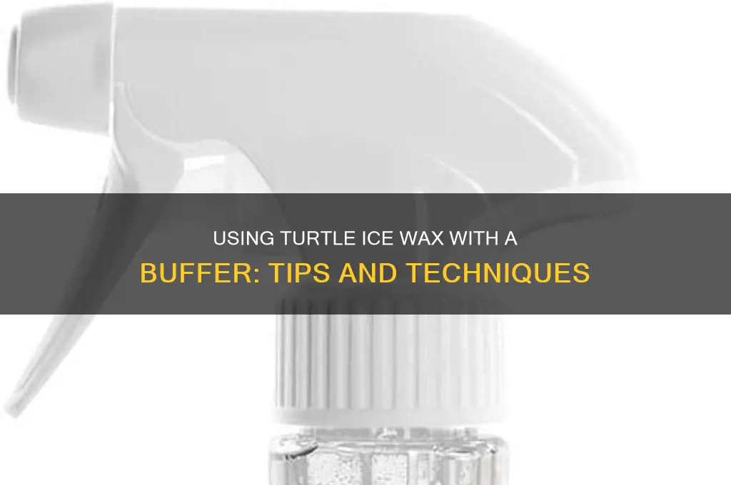 can you put turtle ice wax on with a buffer