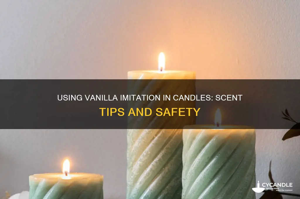 can you put vanilla imitation in candles for scent