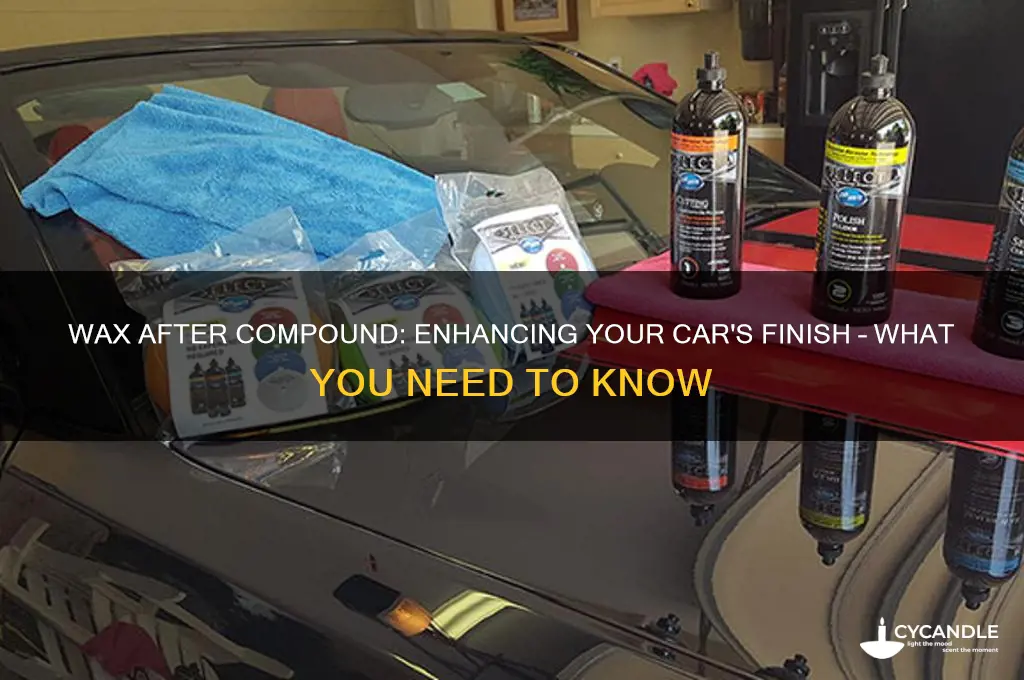 can you put wax after compound