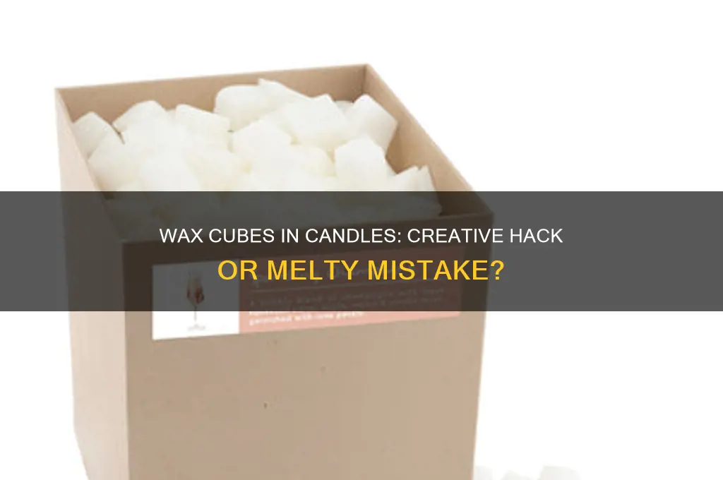 can you put wax cubes in candle