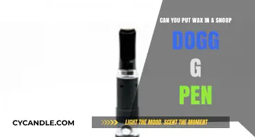 Can You Use Wax in a Snoop Dogg G Pen? Explained