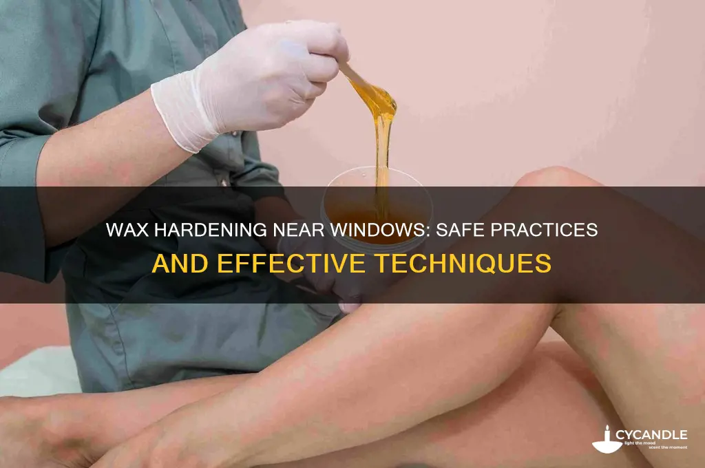 can you put wax near window to harden