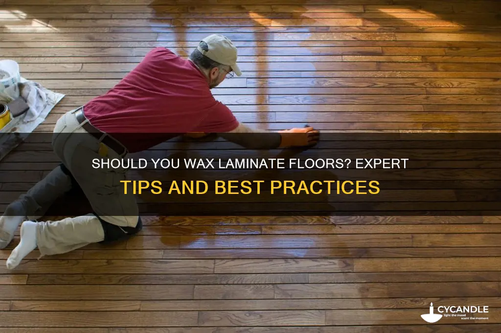 can you put wax on a laminate floor